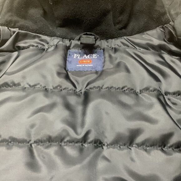 Children’s Place Winter Jacket Sz 10/12 Black - Picture 4 of 7